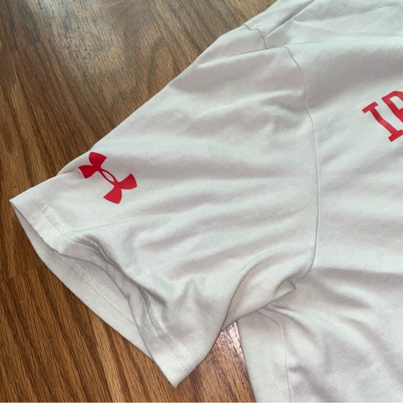 Under Armour White T-Shirt with Black and Yellow Accents project rock - Picture 7 of 8